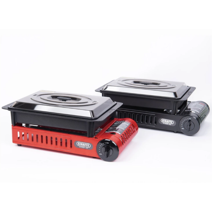 지라프 가스 바베큐 그릴 대형L 원터치 자석식 그릴팬 캠핑 차박 수납가방 포함, 1개