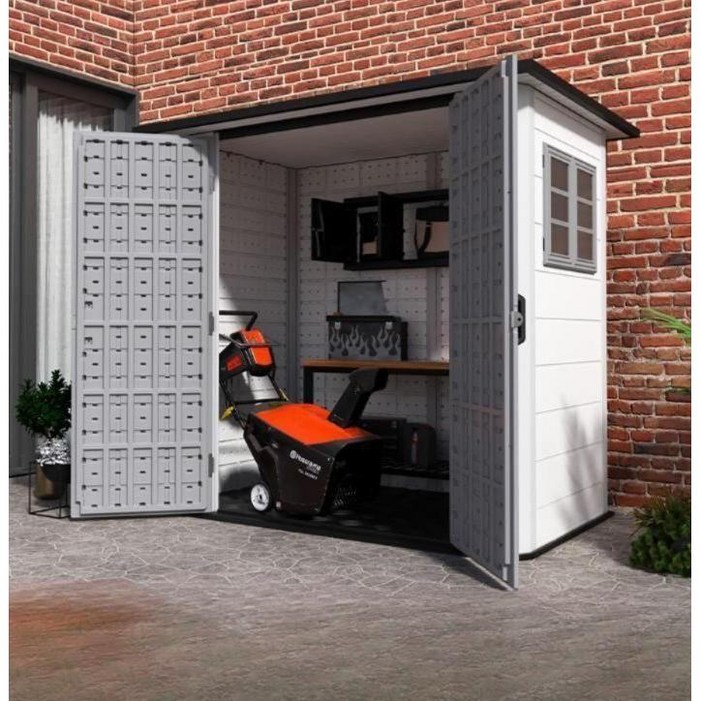 조립식창고 농막 야외 간이 농기구 보관함 소형 방수 창고 수납함 컨테이너, B. 스파이어 싱글룸 도어1창1