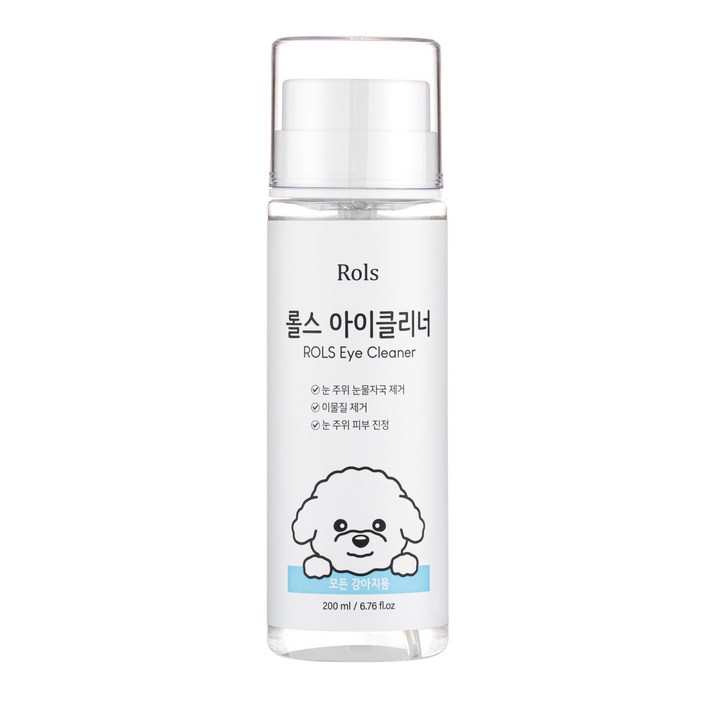 롤스 강아지눈물자국 아이클리너 200ml, 1개, 200ml 롤스 강아지눈물자국 아이클리너 200ml, 1개, 200ml