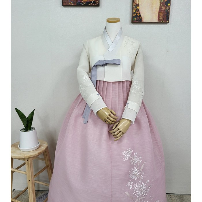 대여한복 헤움한복 다래 아이핑크