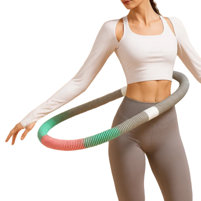 커넥홈 스프링 훌라후프 소프트 뱃살 다이어트 홈트 운동기구, 1개, 삼색, 1.5kg