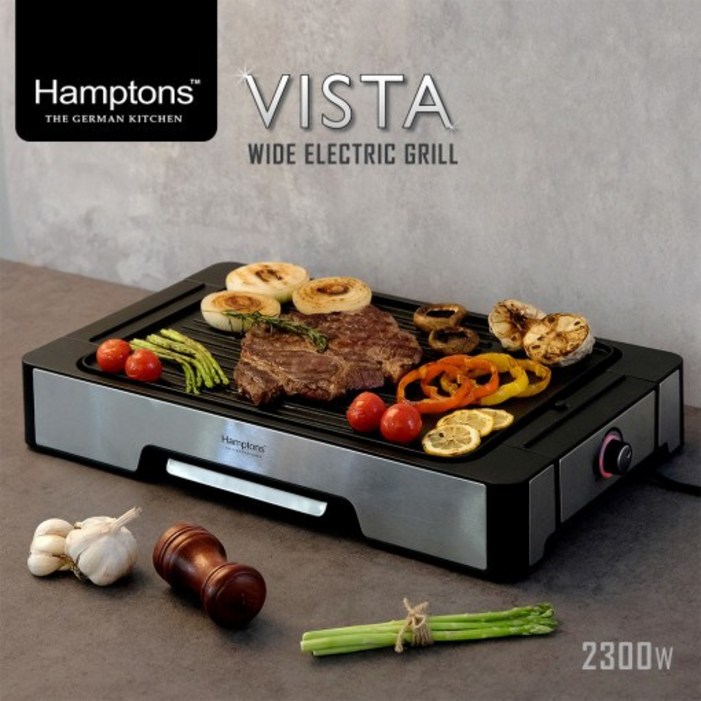Hamptons햄튼 비스타VISTA 와이드 전기그릴팬TG11 Hamptons햄튼 비스타VISTA 와이드 전기그릴팬TG11