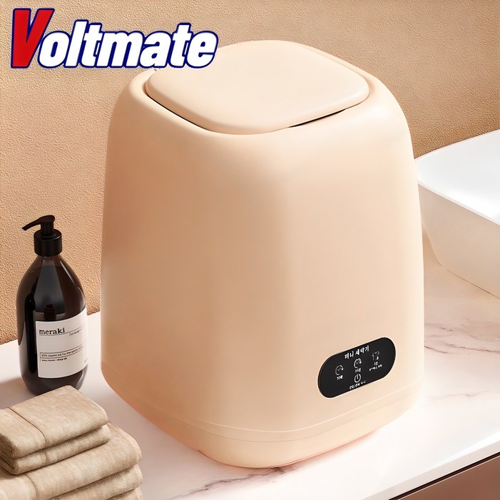 국내발송 VoltMate 미니 세탁기 한글 설명서 가짐 다양한 세탁 시간 선택 가능 9L 가정용 대형, 미니세탁기 A9, 베이지 국내발송 VoltMate 미니 세탁기 한글 설명서 가짐 다양한 세탁 시간 선택 가능 9L 가정용 대형, 미니세탁기 A9, 베이지