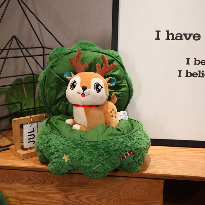 씨와이씨 산타클로스인형 루돌푸인형 트리선물케이스 크리스마스선물용, 1개, 루돌푸B크리스마스트리인형, 450mm