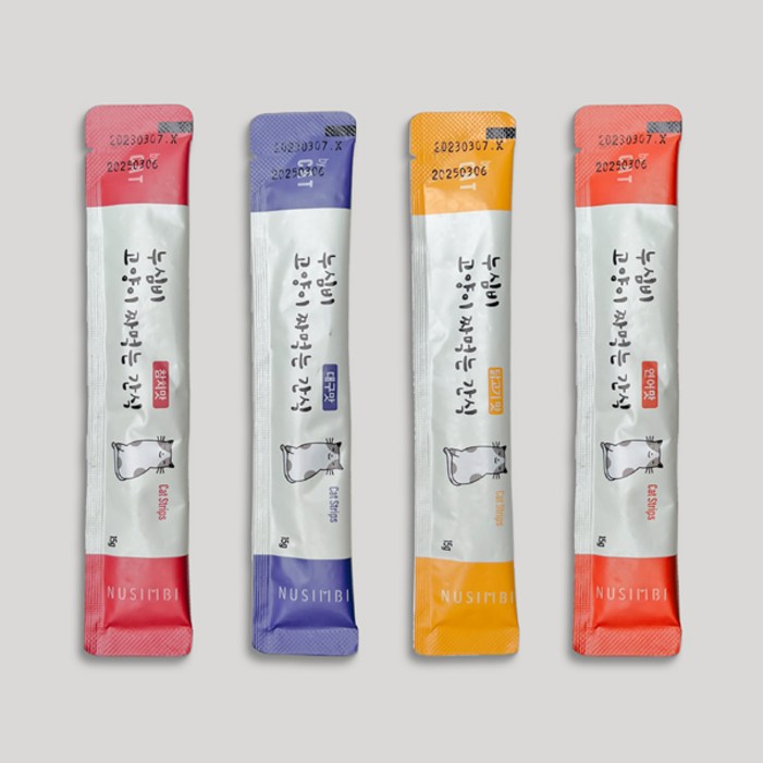 누심비 고양이 짜먹는 간식 길고양이 대용량 15g 3가지맛 90개, 대구맛, 닭고기맛, 연어맛, 15g, 90개