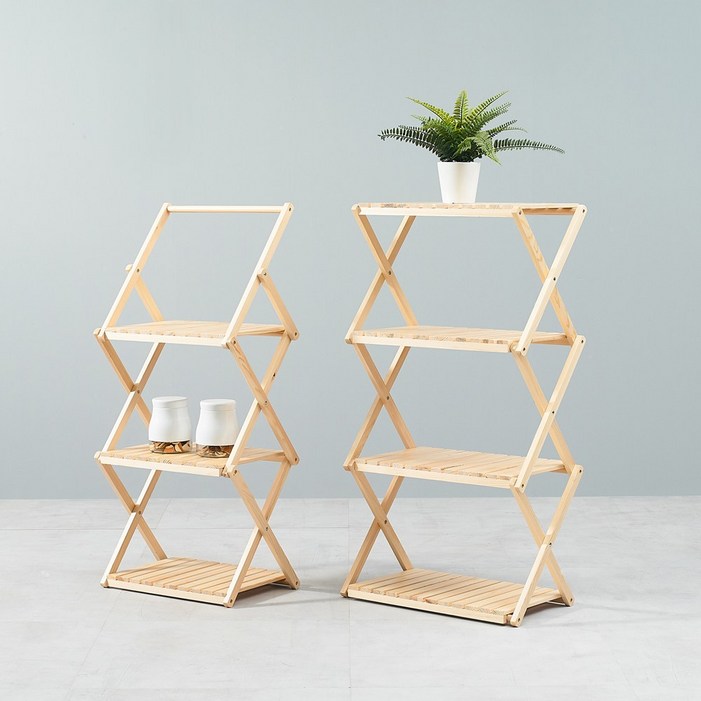 캠선생 트위스트 선반 우드쉘프선반 접이식 감성캠핑용품 인디언행어 3단 4단