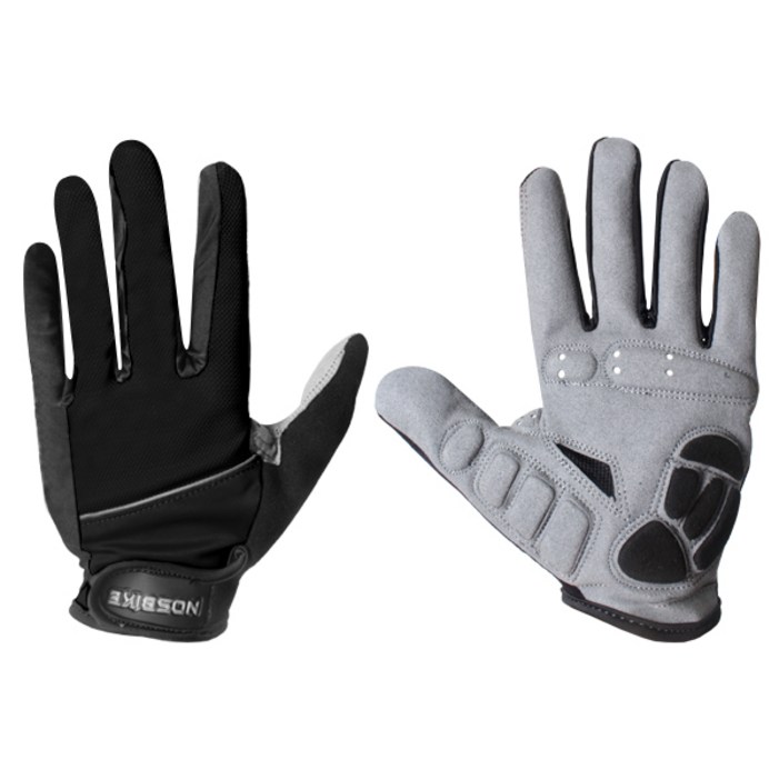 노스바이크 자전거 장갑 좌우 세트 NB067N, 블랙, 1개