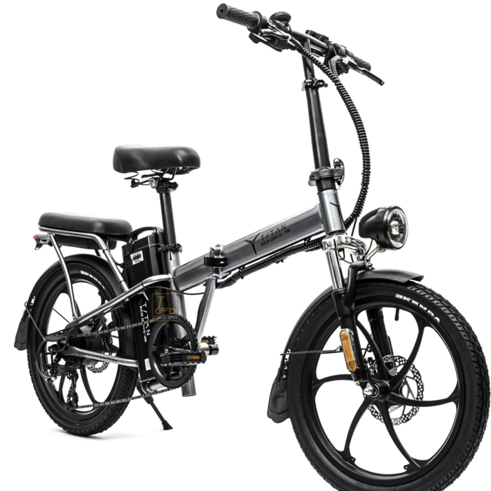 전기자전거 타이탄700 48v 10ah 500w 접이식 펫타이어 스로틀PAS겸용 자전거도로 주행가능, 그레이