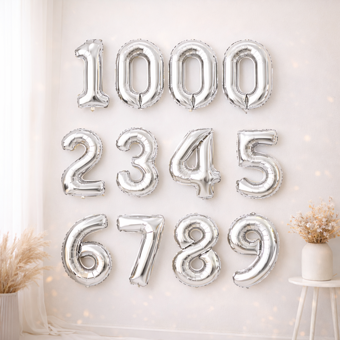 브로키 숫자 은박 풍선 12p 세트