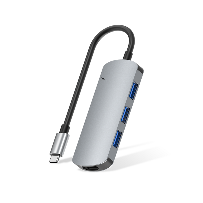 ACMEZING 5포트 C타입 멀티허브 USB 3.0 초고속 5in1 멀티포트 HC5
