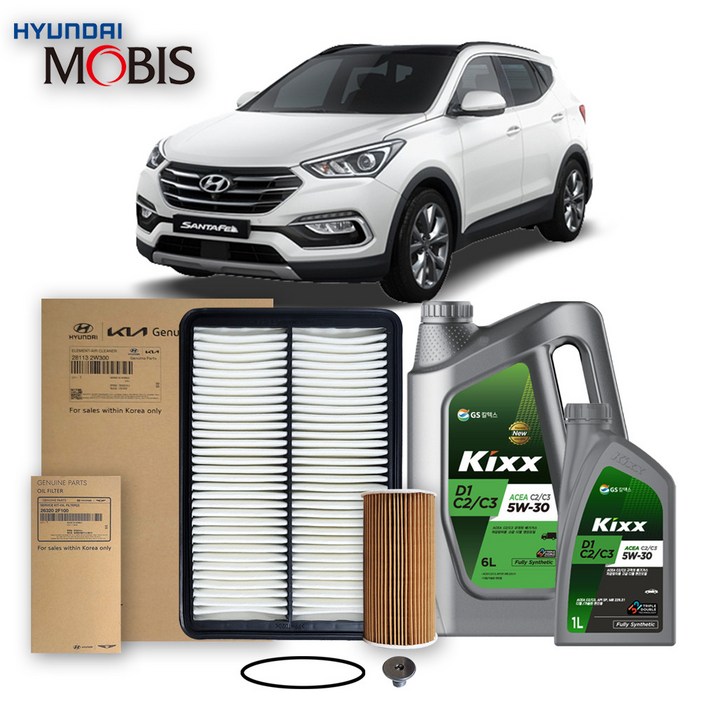 싼타페 DM더프라임 2.02.2 디젤 1518년식 킥스합성유순정필터세트 5W30
