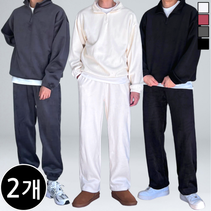 11 남자 뽀글이 양털 안감 골덴 코듀로이 트레이닝 상하의 세트 88882