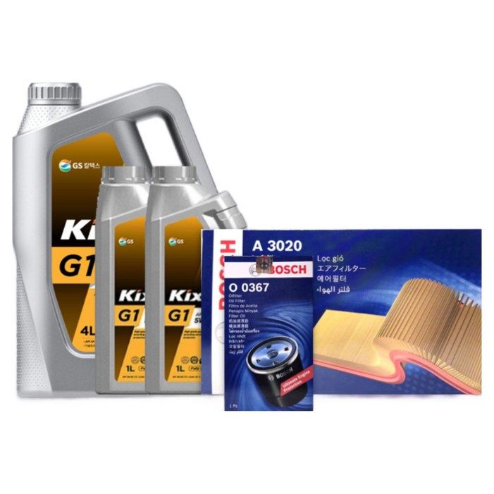 디 올 뉴 싼타페 MX5 2.5 가솔린 엔진오일세트 킥스 G1 5W30