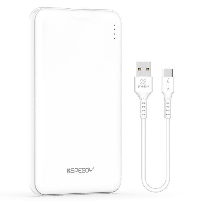 SPEEDY 슬림핏 보조배터리 5000mAh C타입 케이블