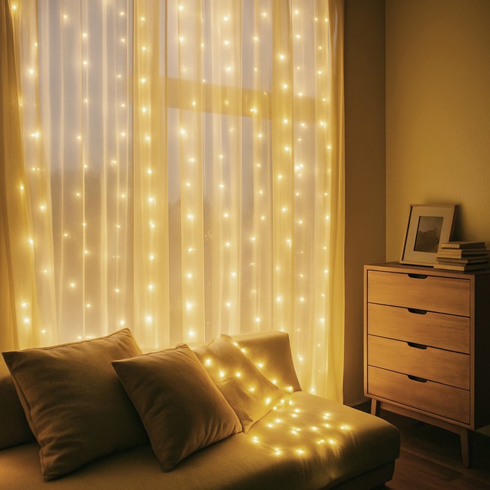 루아즈 와이어 전구 줄조명 300구 KG300 3 x 3 m