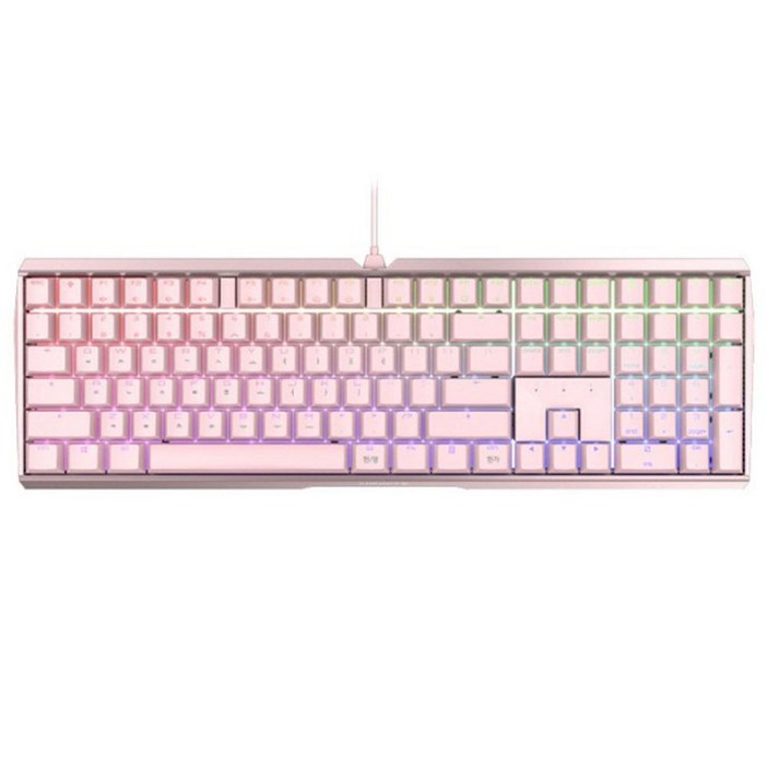 CHERRY 기계식키보드, 핑크, G803874, 청축 CHERRY 기계식키보드, 핑크, G803874, 청축