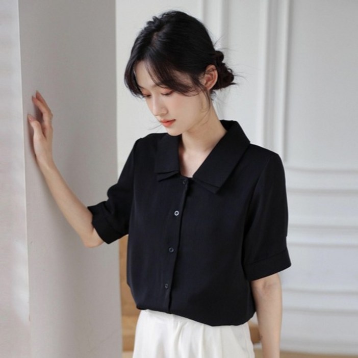 루나걸 여성용 제나드 카라 블라우스 L25SMBL031309