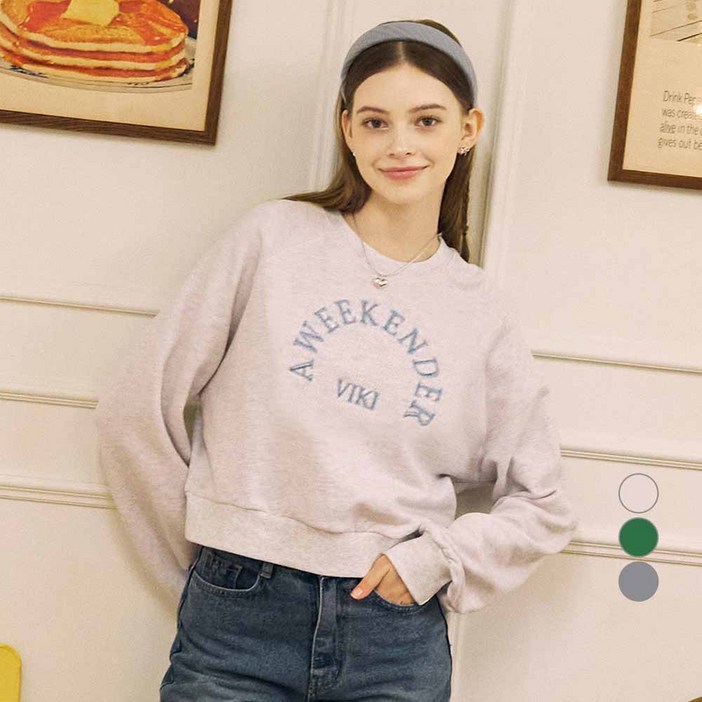 비키 위캔디드 나그랑 면 맨투맨 THIBI2807