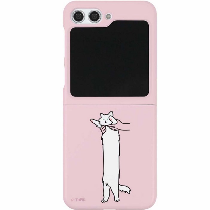유스픽 디자인 하드 휴대폰 케이스 길쭉 고양이