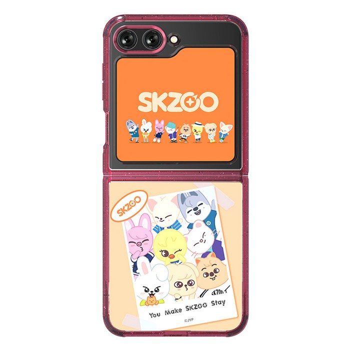 에스엘비에스 SKZOO Suit Case for Galaxy Z Flip5 휴대폰 케이스