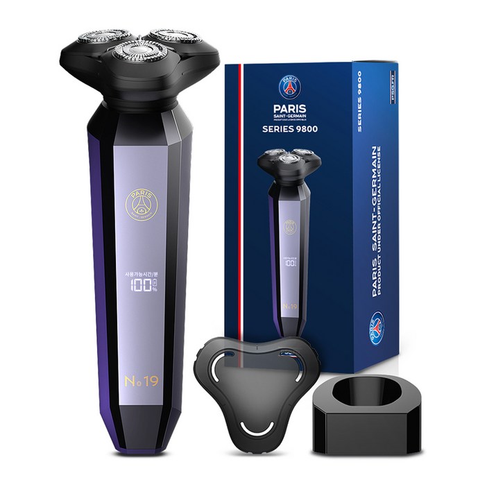 파리생제르망 NO.19 스마트센서 프리미엄 면도기, PSG9800, 혼합색상
