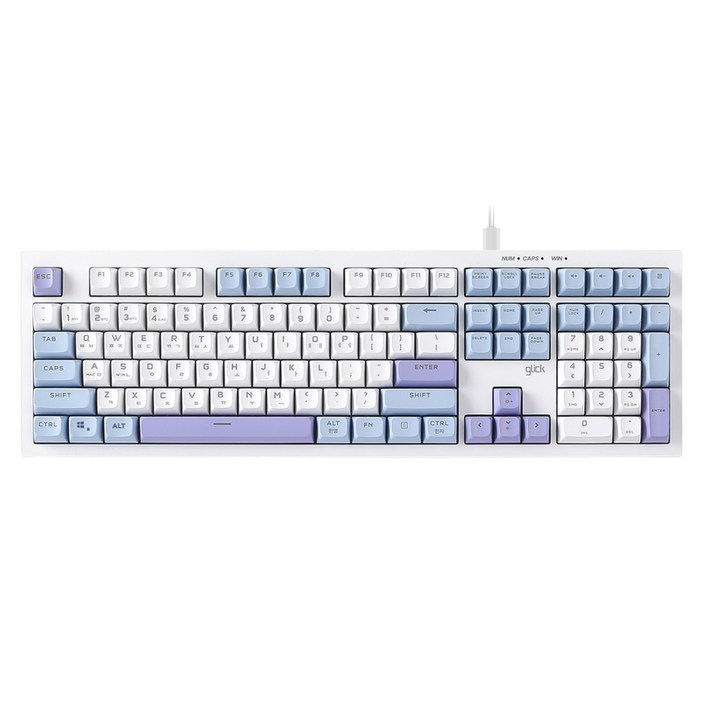 지클릭커 오피스프로 사일런스 M RGB 무소음 방수 유선 키보드
