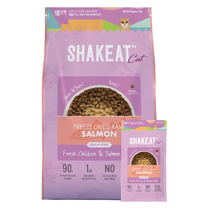 쉨잇 전연령 캣 동결건조 프레시 키블 건식사료 20p, 연어, 3kg, 1개