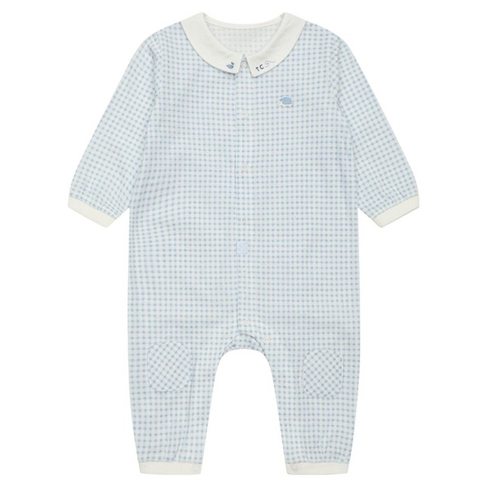 타티네쇼콜라 유아용 BL 엘 체크 우주복