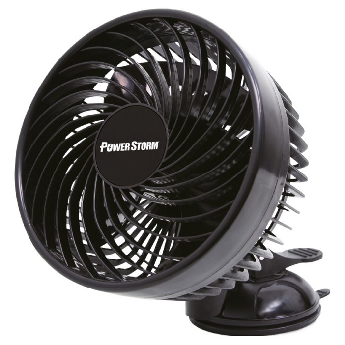 파워스톰 17cm 대형 날개 흡착형 차량용 서큘레이터 24V