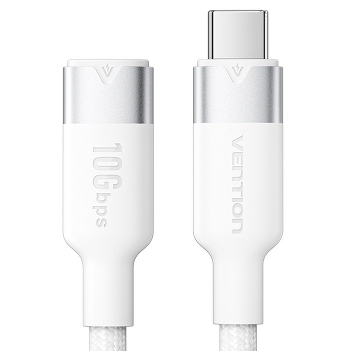 벤션 USB3.2 10Gbps C타입C타입 4K 영상 지원 MF 연장케이블 화이트, 1개, 0.5m