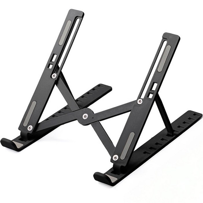 누아트 높이조절 휴대용 초경량 접이식 아이패드/맥북/노트북 16인치 호환 쿨링 거치대+전용 파우치 포함