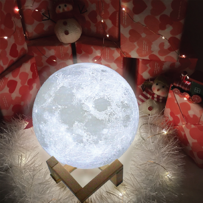 SUNJIN 감성 달 무드등, 단일 색상