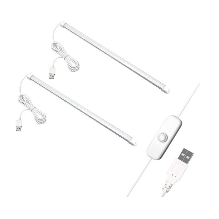대한 USB LED 바 조명 단색 50cm 2p