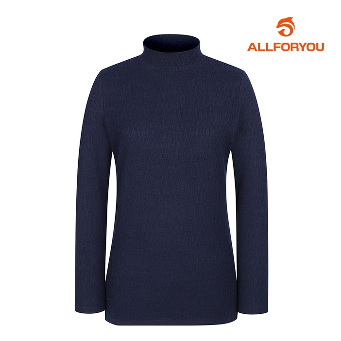 올포유 여성 자가드 하프넥 티셔츠 ALQTL9141915