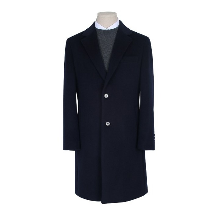 테일러드 스타일 네이비 롱코트 B234LCLC544