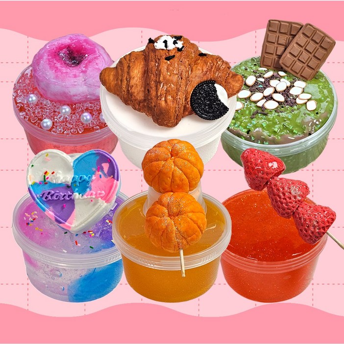 블리밍슬라임 안전한 수제 슬라임 6종 대용량  기본용량 엔조이박스