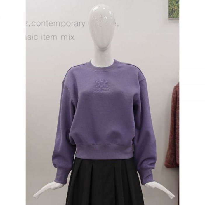 백화점 듀엘 로고 자수 맨투맨 L254MSM031 아울렛