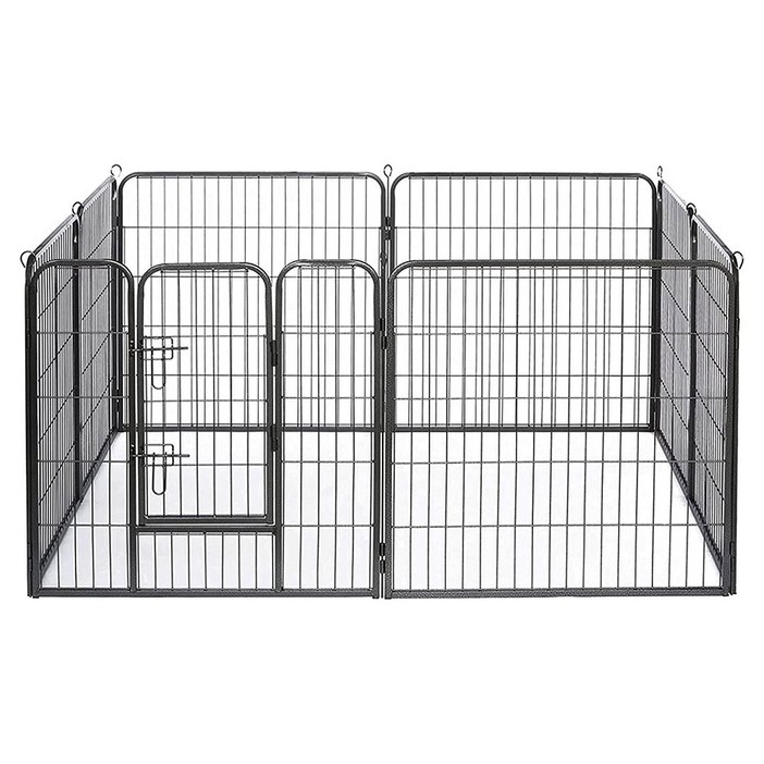 강아지 울타리 펜스 대형견 운동장 견사 문포함 8PCS 대형 PF003, 1개
