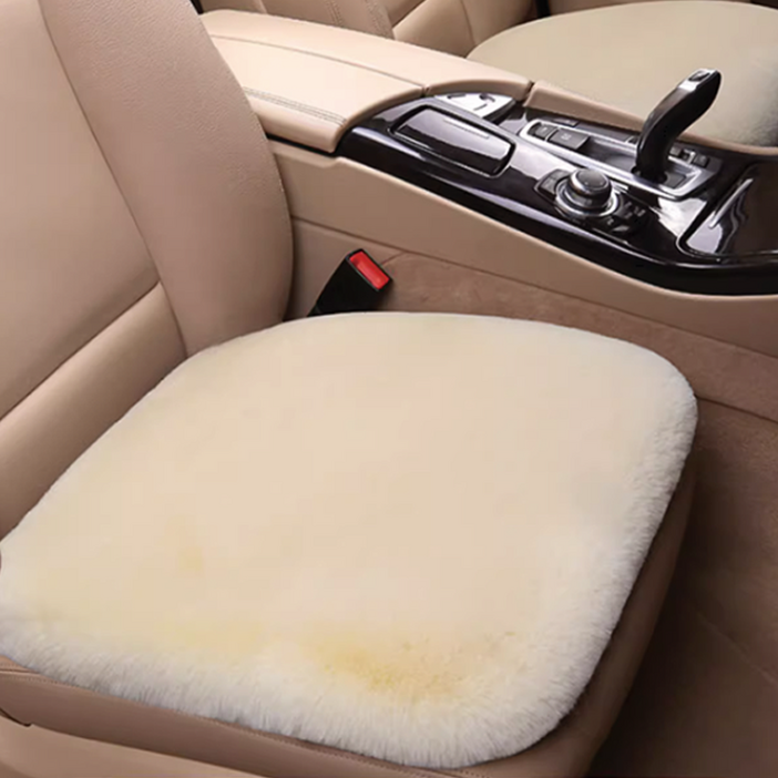 시즌off 특가 11 시크벤 포근한 극세사 겨울 방석 따뜻한 차량용 의자 자동차 시트 FW01, 베이지, 2개