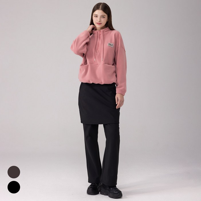 에버라스트 여성 기모 치마바지 부츠컷 팬츠