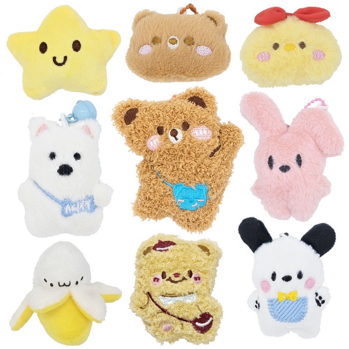 키링인형 동물 뽑기 미니인형 KC인증 24개 세트