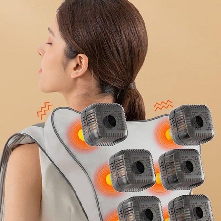 전신 마사지기 온열 진동 두드림 근육 이완 척추 교정 안마