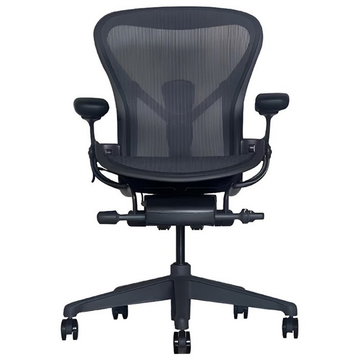 허먼밀러 뉴에어론 사무용 의자 풀체어, B 165180cm 적합 그라파이트