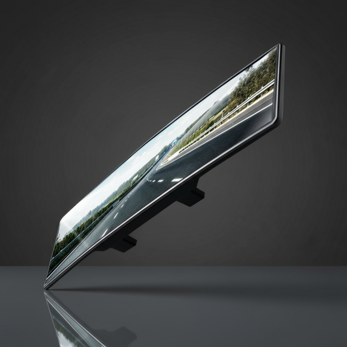 쉽딱 자동차 와이드 곡선형 룸밀러 실내 백미러 사각지대