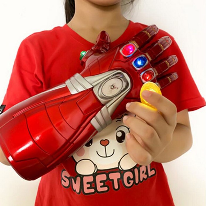 거실 시리즈 피규어 토르 LED 인피니티건틀렛 남자 건틀렛