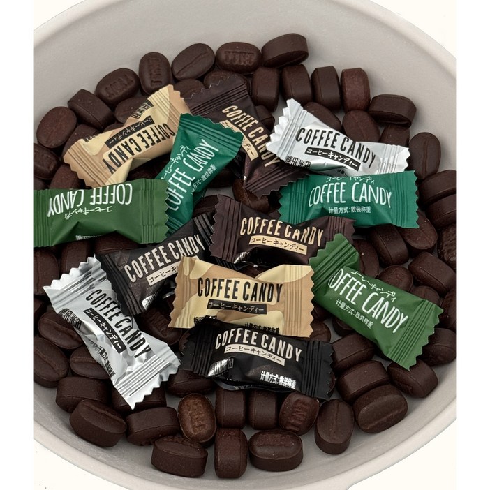 타미티미 커피콩 캔디 씹어먹는 사탕 6가지맛 대용량 업소용 사무실 탕비실 간식