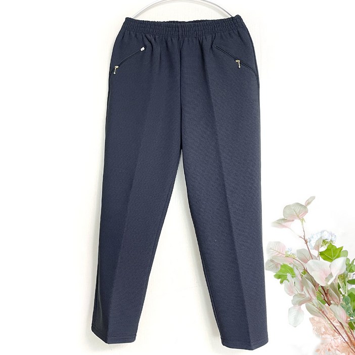 국민할매 국내생산 엄마옷 할머니옷 깨고방 체크 겨울 기모 밴딩바지SBKM 겨울바지 몸빼 고무줄바지 요양원옷