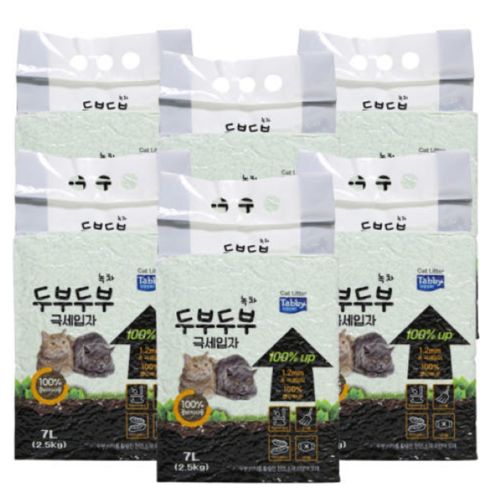 테비토퍼 응고형 두부두부 프리미엄 고양이 모래