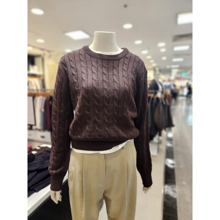 [지오다노] 여성 NEW 케이블 크루넥스웨터 5GG 05354910 (01)