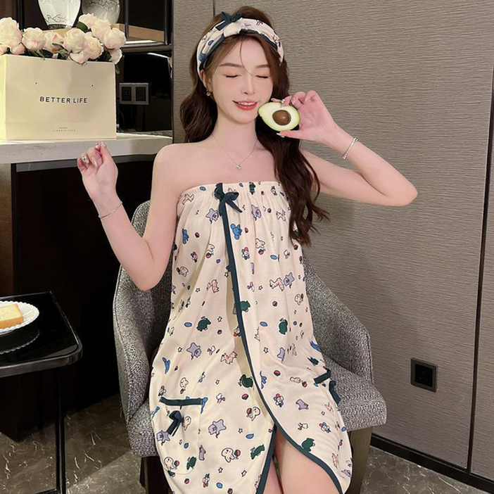 휘잇 여성 로브 골프 샤워 가운 랩가운, 1개